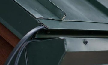 Heat Tape Metal Roofs: HotDrip is a heat cable system used to prevent ice dams from forming on roof and gutter systems