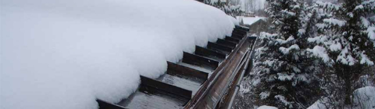 deice system on roof edge, melt icicles, prevent ice dam